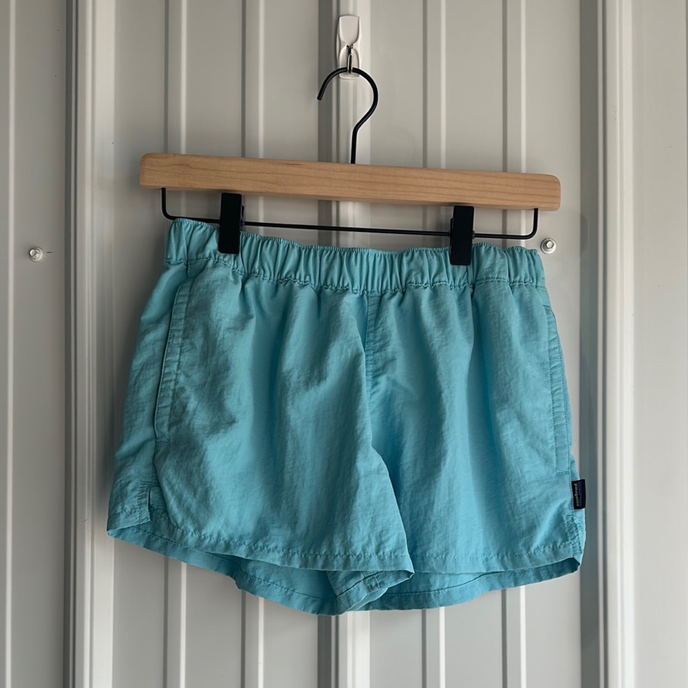 Patagonia Blue Athletic Shorts Lightweight Performance